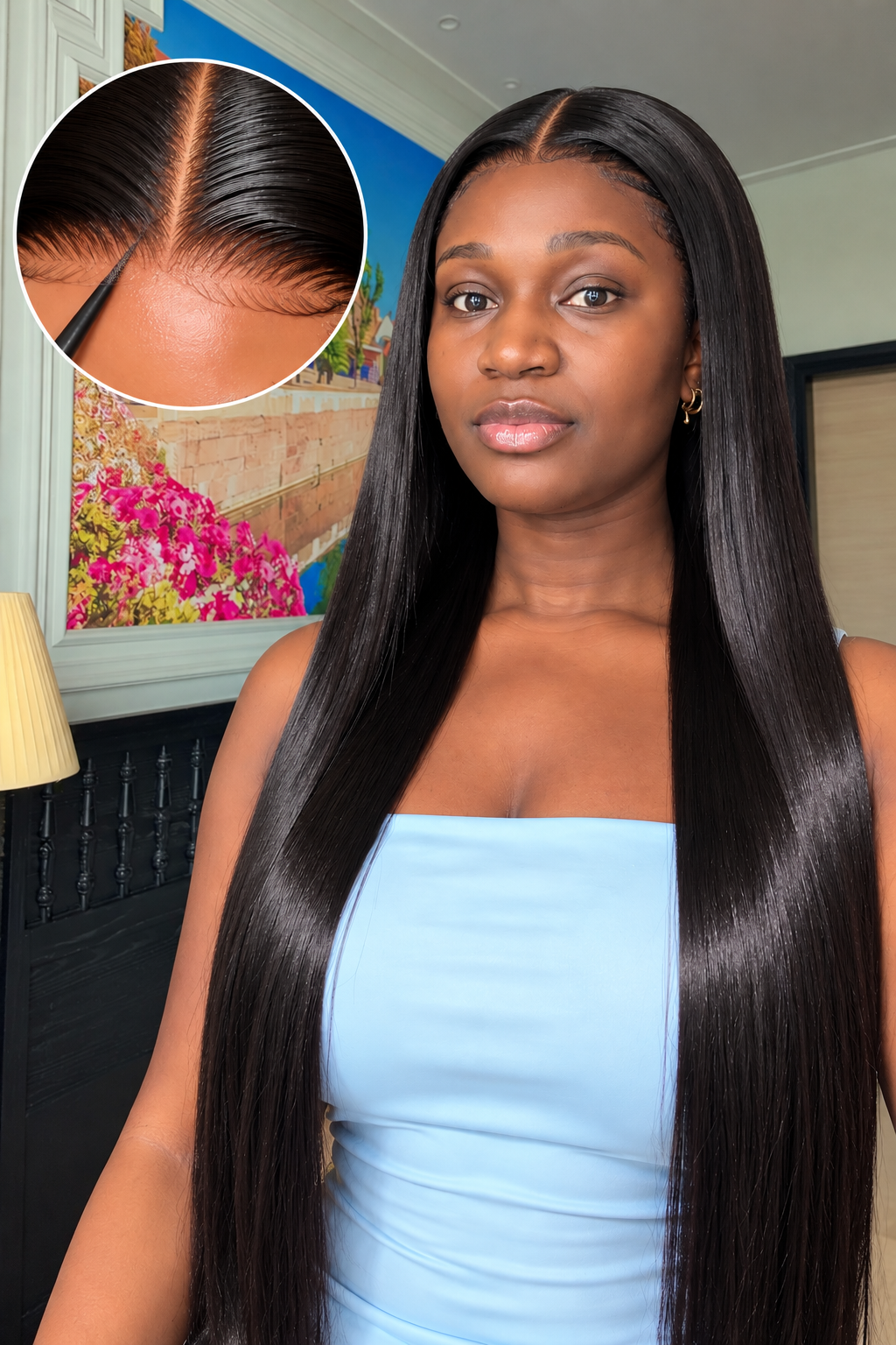 Yará Bone Straight Wig | 4x4 Transparent Lace Closure