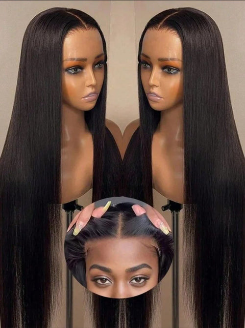 Bone Straight Perücke 30 Inch mit 4x4 Lace Closure