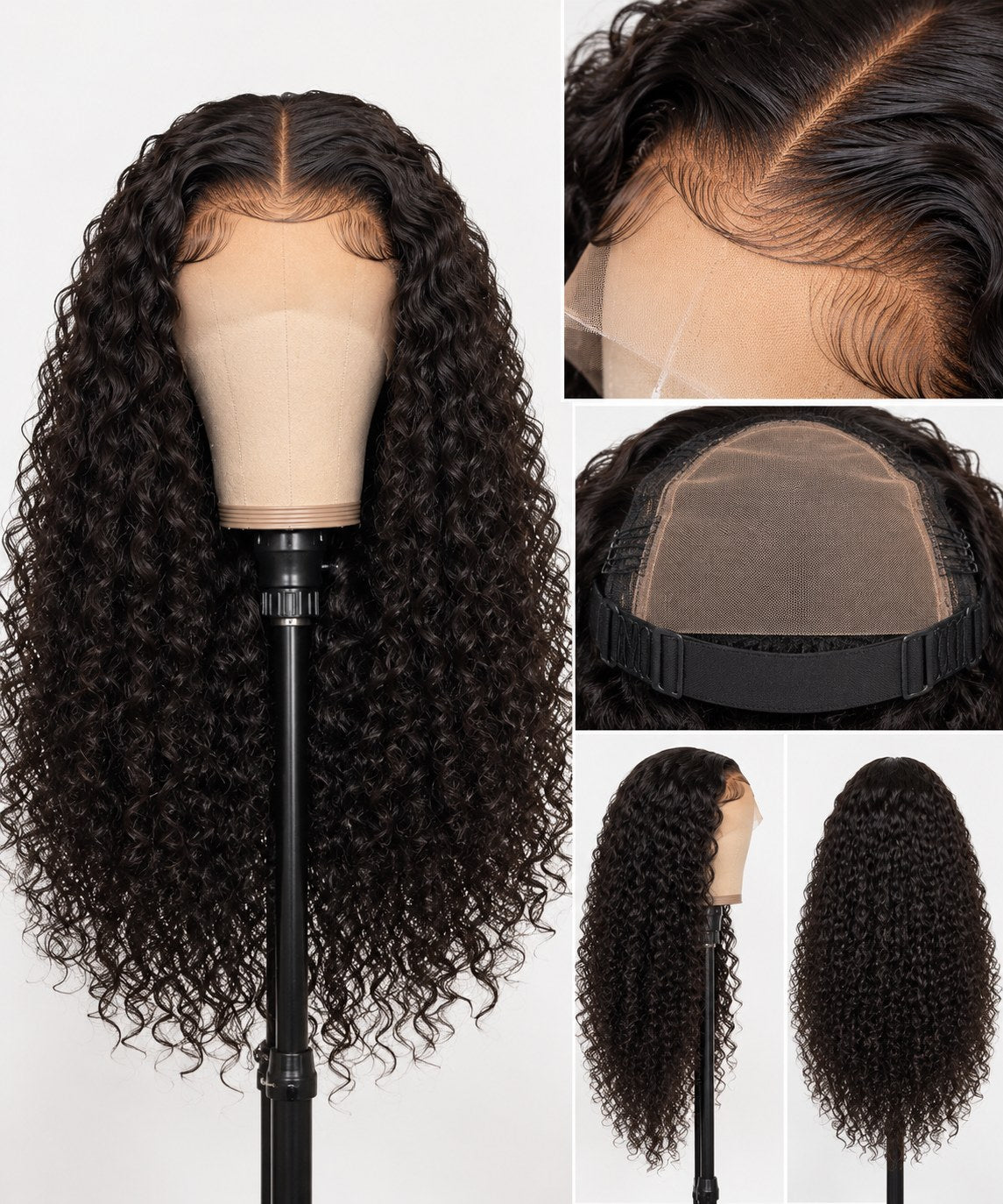 Jerry Curly Perücke 20 Inch, Ansichten und 4x6 HD Lace Detail